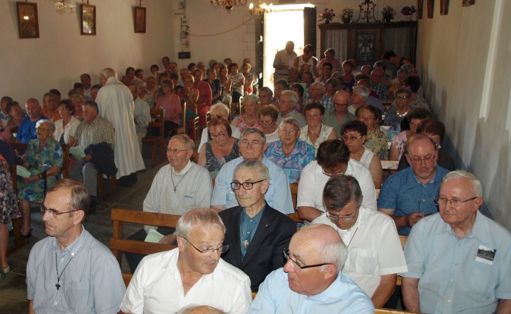 Les Frères présents à la célébration.